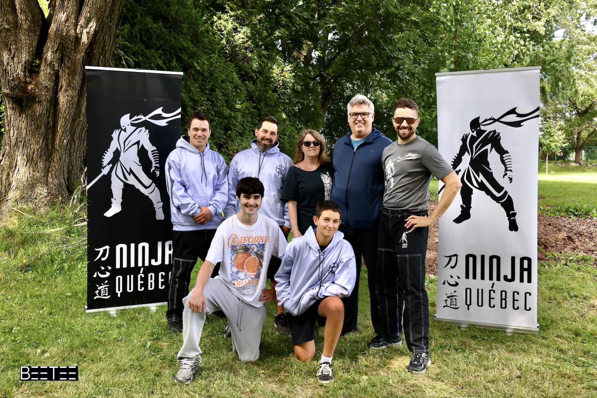 Photo d&rsquo;équipe du dojo de Buckingham, communauté Ninja-Québec